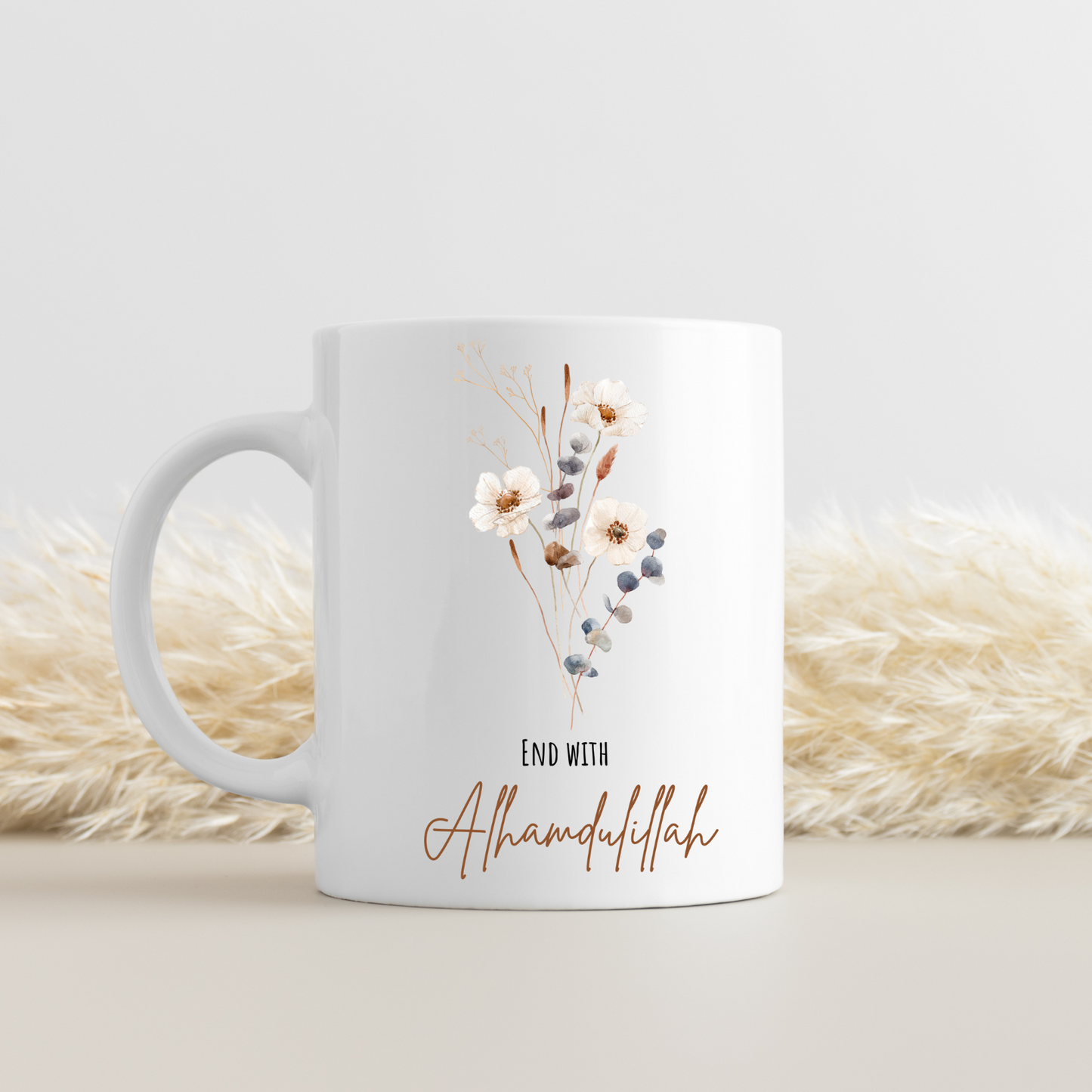 Alhamdulillah White glossy mug